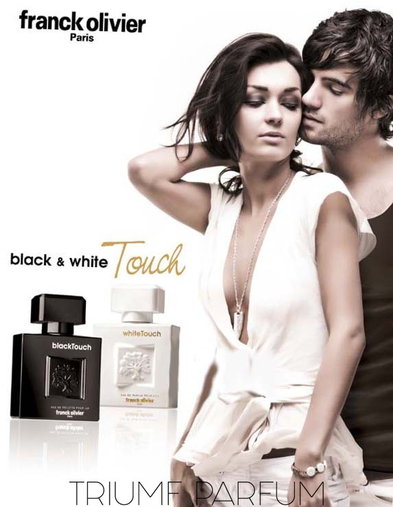 White touch. Franck Olivier Black Touch m EDT 100ml. Black Touch Franck Olivier реклама. Кристиан Оливье духи. Джорджия Императрис Франк Оливье.